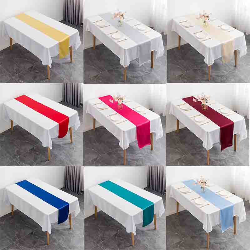 Christmas Table Runner - 12x108 cali satynowe bieżniki na stół