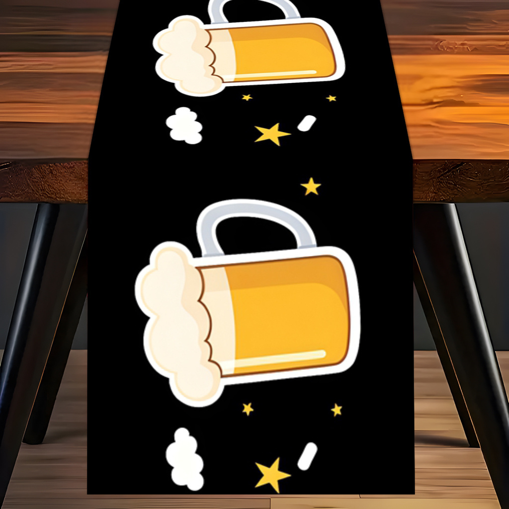 1 szt. Płaski, drukowany bieżn – Christmas Table Runner recenzja i cena