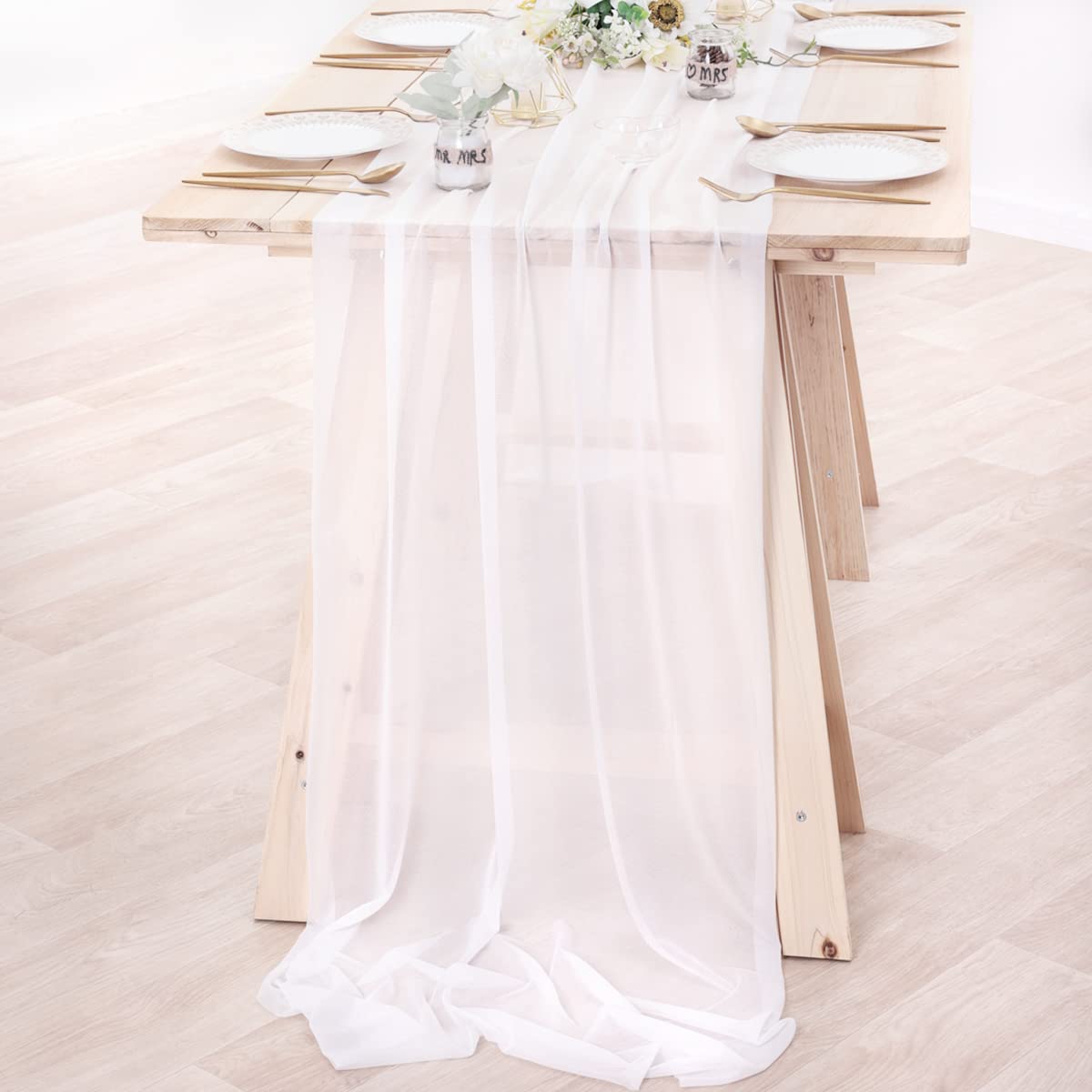 Szyfonowy bieżnik na stół Nude – Christmas Table Runner recenzja i cena