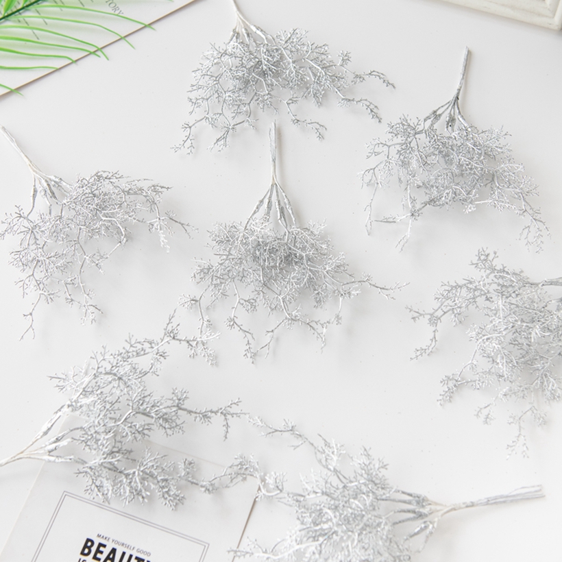 6 szt. Sztuczne rośliny złote  – Christmas Tree Artificial recenzja i cena